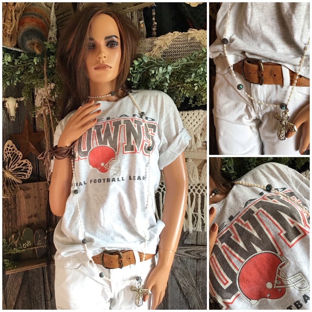 Cleveland Browns Football Short Sleeve Crew Neck Tee